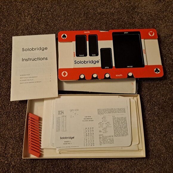 Vintage 1976 Solobridge card game by Cardinal Company - Picture 3 of 7